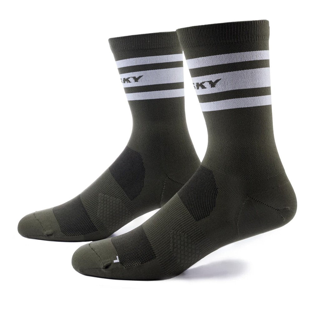 Saysky Combat High Socks Stripe Olive White-Runster