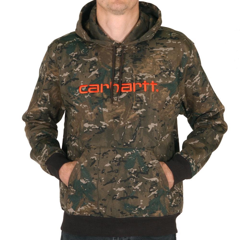 Carhartt WIP Hooded Carhartt Sweat Camo Combi Safty Orange-Runster