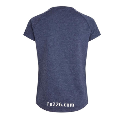 Fe226 Be Iron DryRun Womens T-Shirt Prep Tempest Blue-Runster