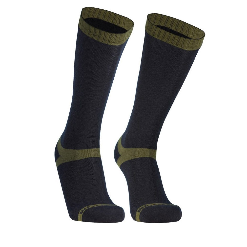 DexShell Trekking Socks Mid Olive Green Stripe