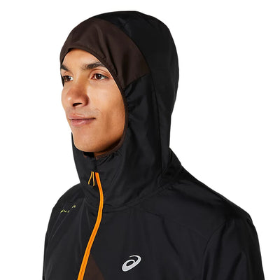 Asics Fujitrail Anorak Herren Performance Black Dark Auburn