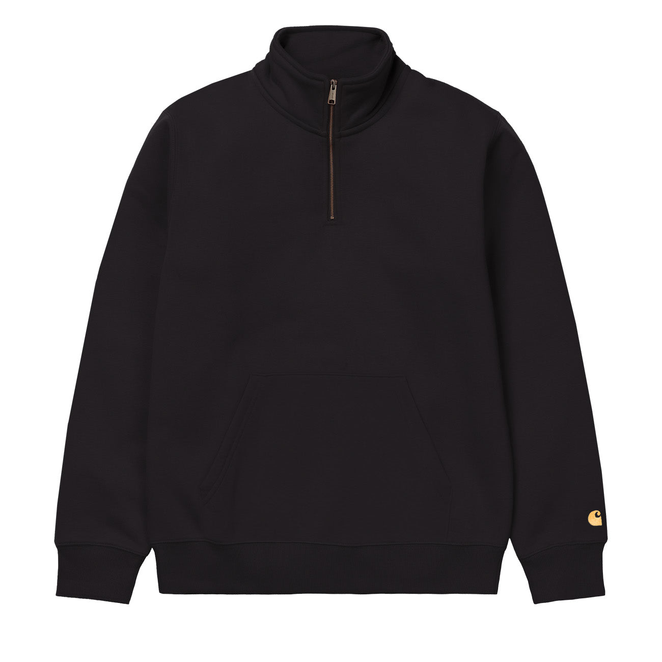 Carhartt WIP Chase Neck Zip Sweat Herren Black Gold