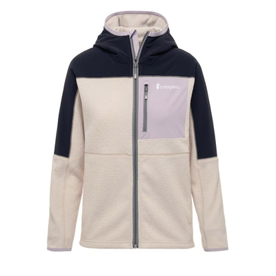 Cotopaxi Abrazo Hooded Full Zip Fleece Jacket Damen Black Cream