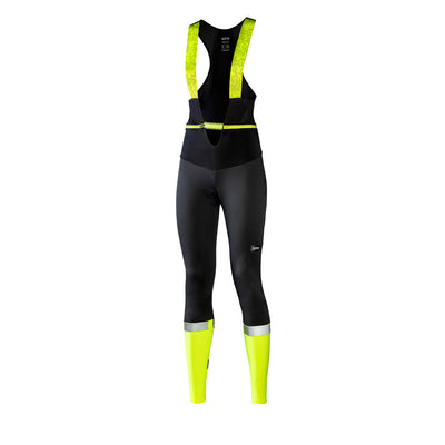 Gore Wear Ability Thermo Bib Tights Damen Black Neon Yellow