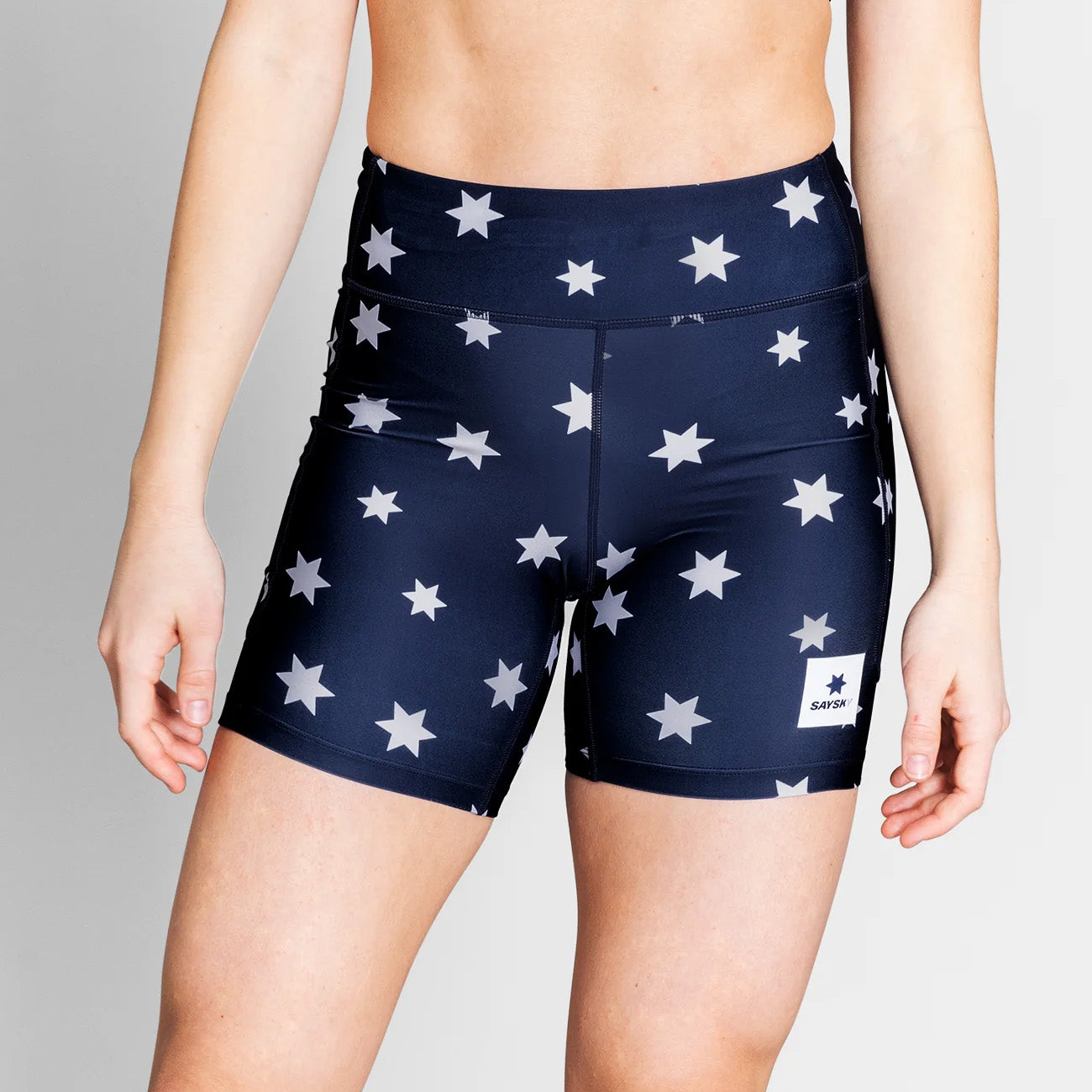 Saysky W Star Combat+ Short Tights 7" Blue White
