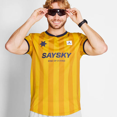 Saysky Stripe Combat T-Shirt Gelb