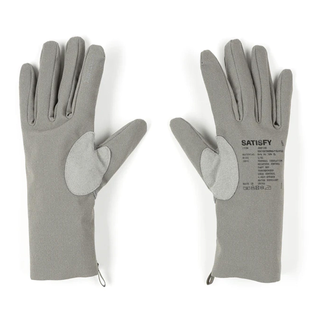 Satisfy Running Coffeethermal Gloves Dark Natural