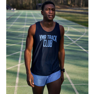 YMR Track Club Änggarden Men's Singlet Navy Blue
