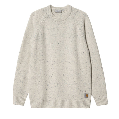 Carhartt WIP Anglistic Sweater Herren Speckled Salt