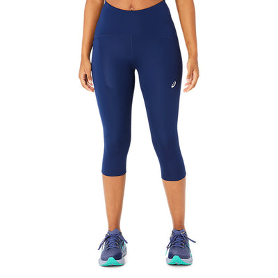 Asics Road High Waist Capri Tight Damen Blue Expanse
