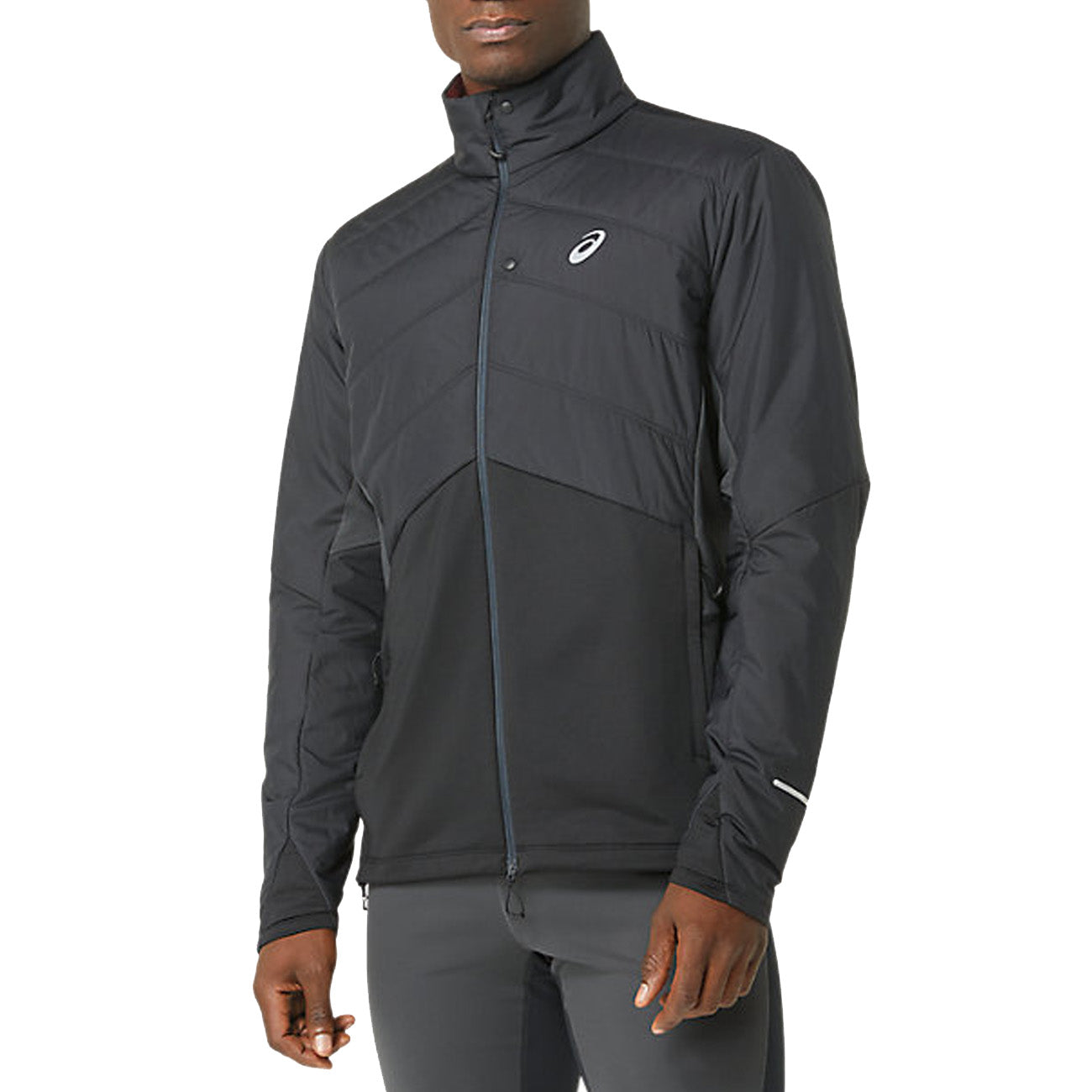 Asics Winter Run Jacket Herren Performance Black Graphite Grey