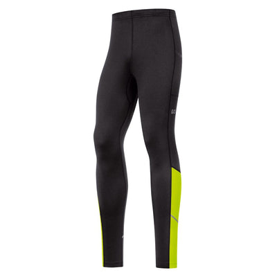 Gore Wear R3 Thermo Tights Herren Black Neon Yellow