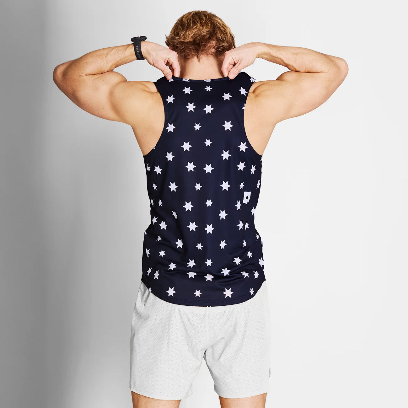 Saysky Star Combat Singlet Blue White