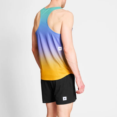 Saysky Drip Dye Flow Singlet Purple AOP