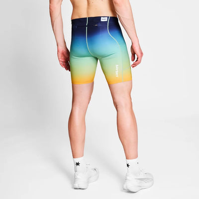 Saysky Drip Dye Combat+Short Tights 7" Blue AOP