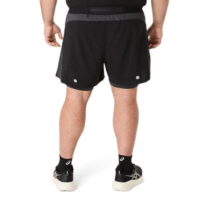 Asics Road 2-N-1 5In Short Herren Schwarz