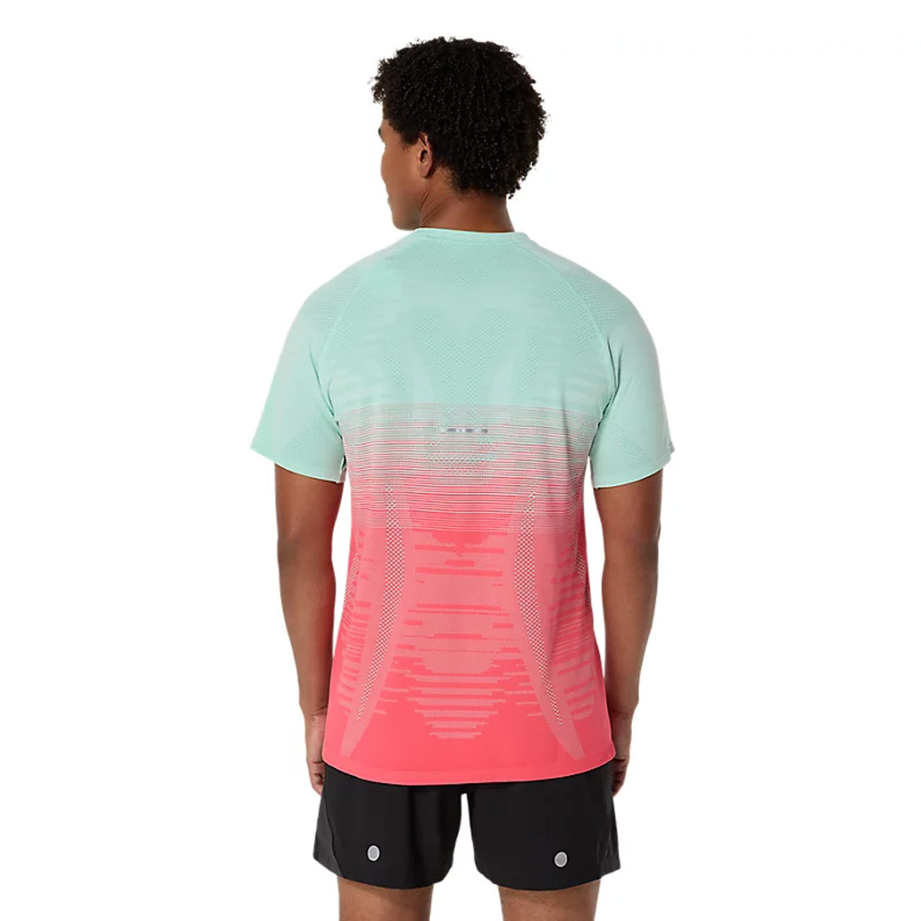 Asics Seamless SS Top Herren Coral Reef Oasis Green