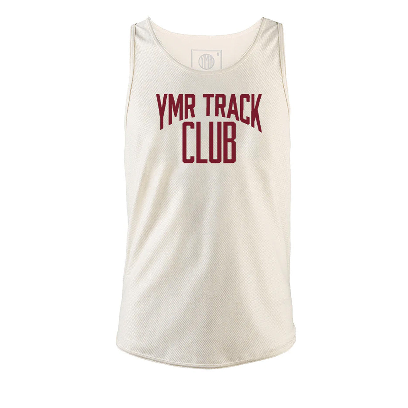 YMR Track Club Änggarden Men's Singlet Off-White Burgundy
