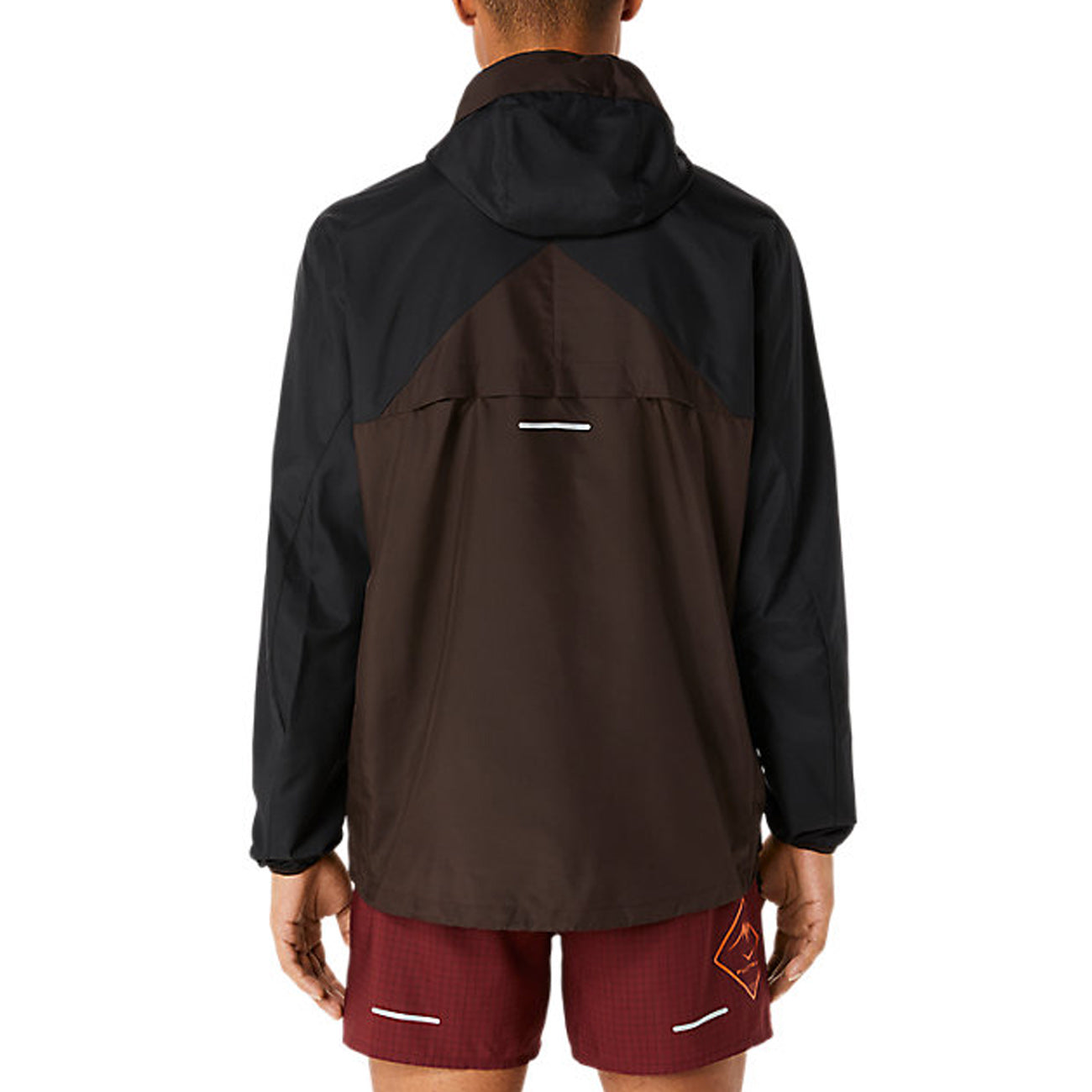 Asics Fujitrail Anorak Herren Performance Black Dark Auburn