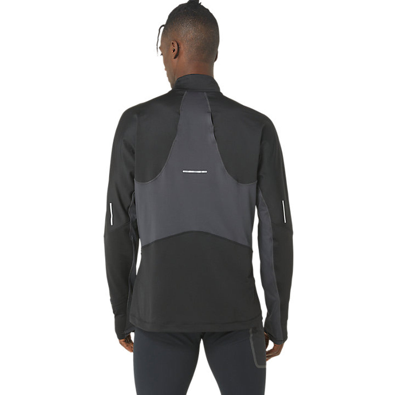 Asics Winter Run 1/2 Zip Mid Layer Herren Performance Black Graphite Grey