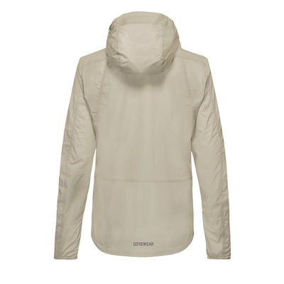 Gore Wear Fernflow Hooded Windbreaker Damen Tech Beige