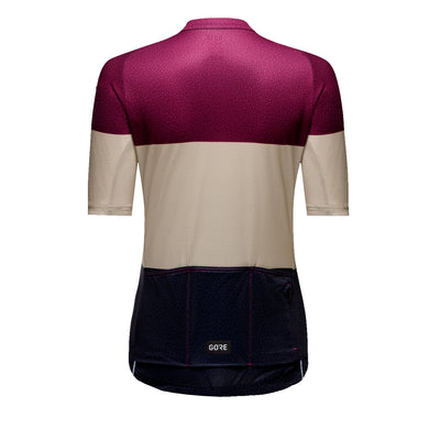 Gore Wear Spirit Stripes Jersey Damen Process Purple Tech Beige