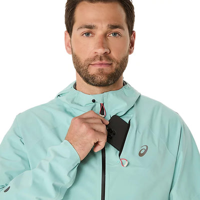 Asics Metarun Waterproof Jacket Oasis Green