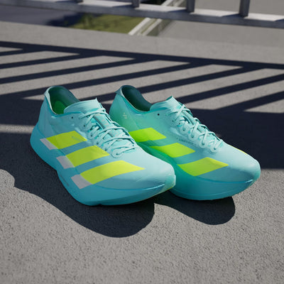adidas Adizero Adios Pro 4 Herren Flash Aqua Lucid Lemon Mint Ton