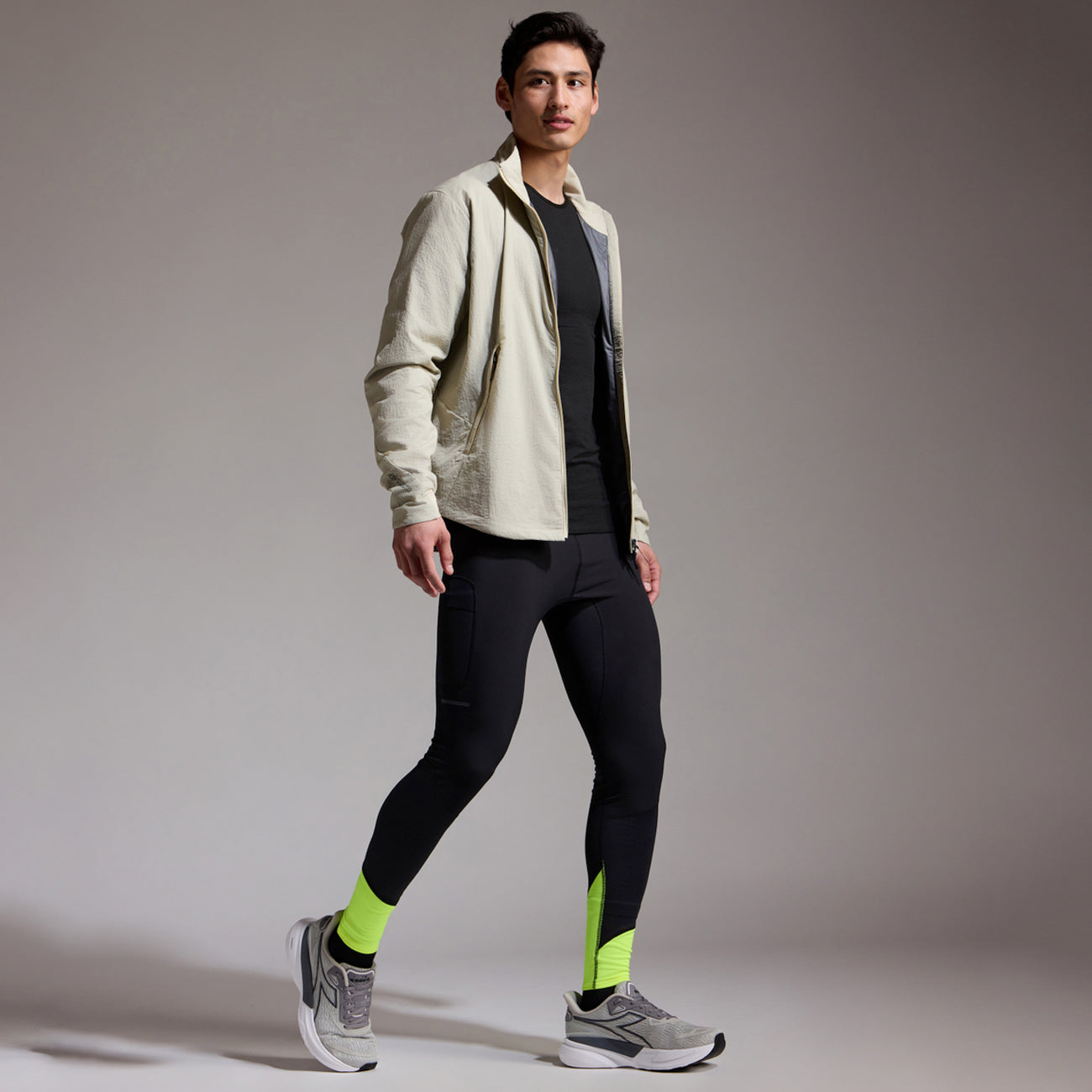 Gore Wear Concurve Thermo Hybrid Tights Herren Black Neon Yellow