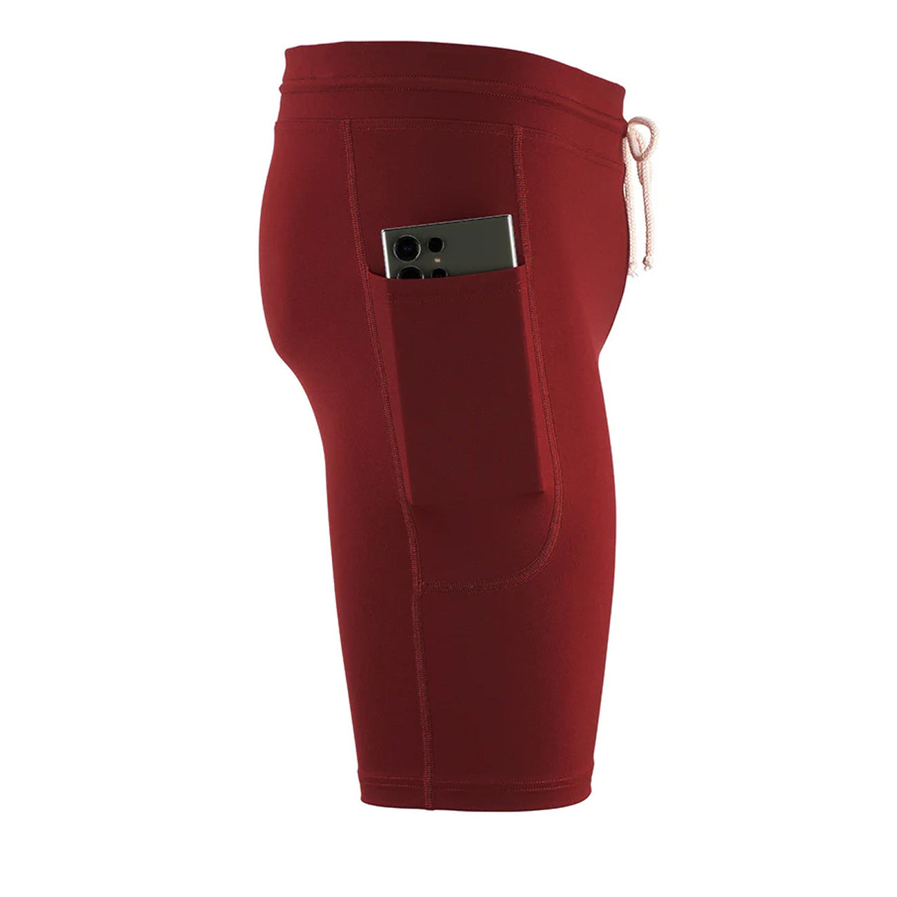YMR Track Club Bäckaryd Men's Mid Tights Burgundy