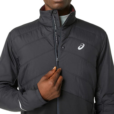 Asics Winter Run Jacket Herren Performance Black Graphite Grey