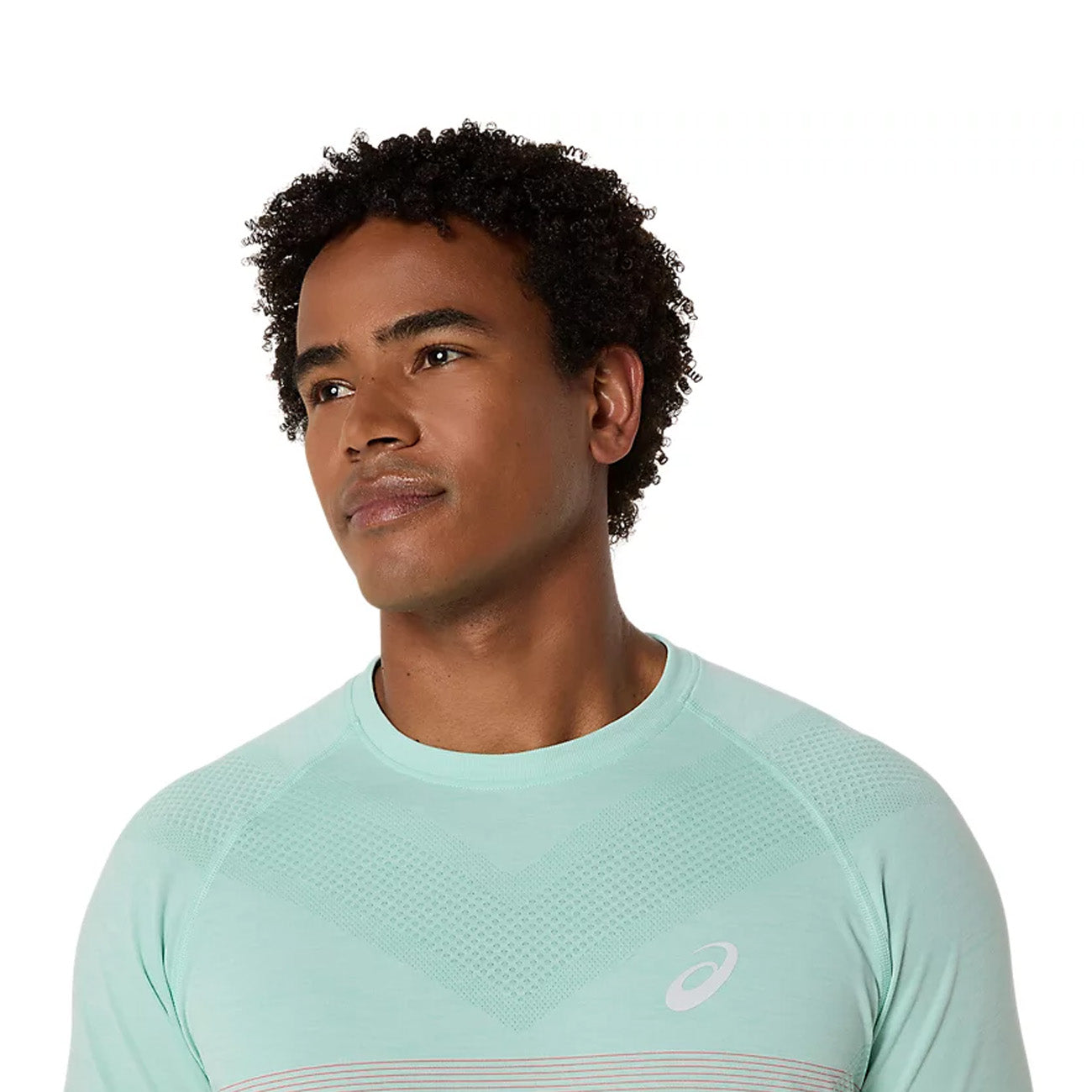 Asics Seamless SS Top Herren Coral Reef Oasis Green