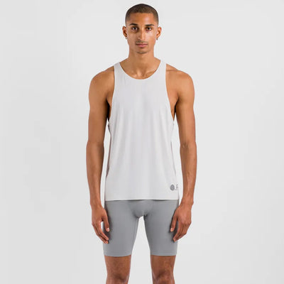 Optimistic Runners Men's Short Tights Light Grey