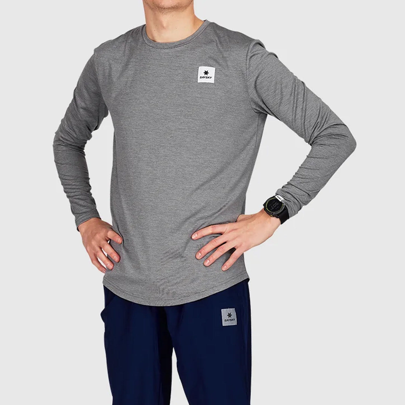 Saysky Clean Pace Long Sleeve Grey