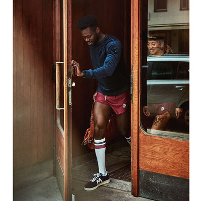YMR Track Club Utö Men's Shorts Burgundy