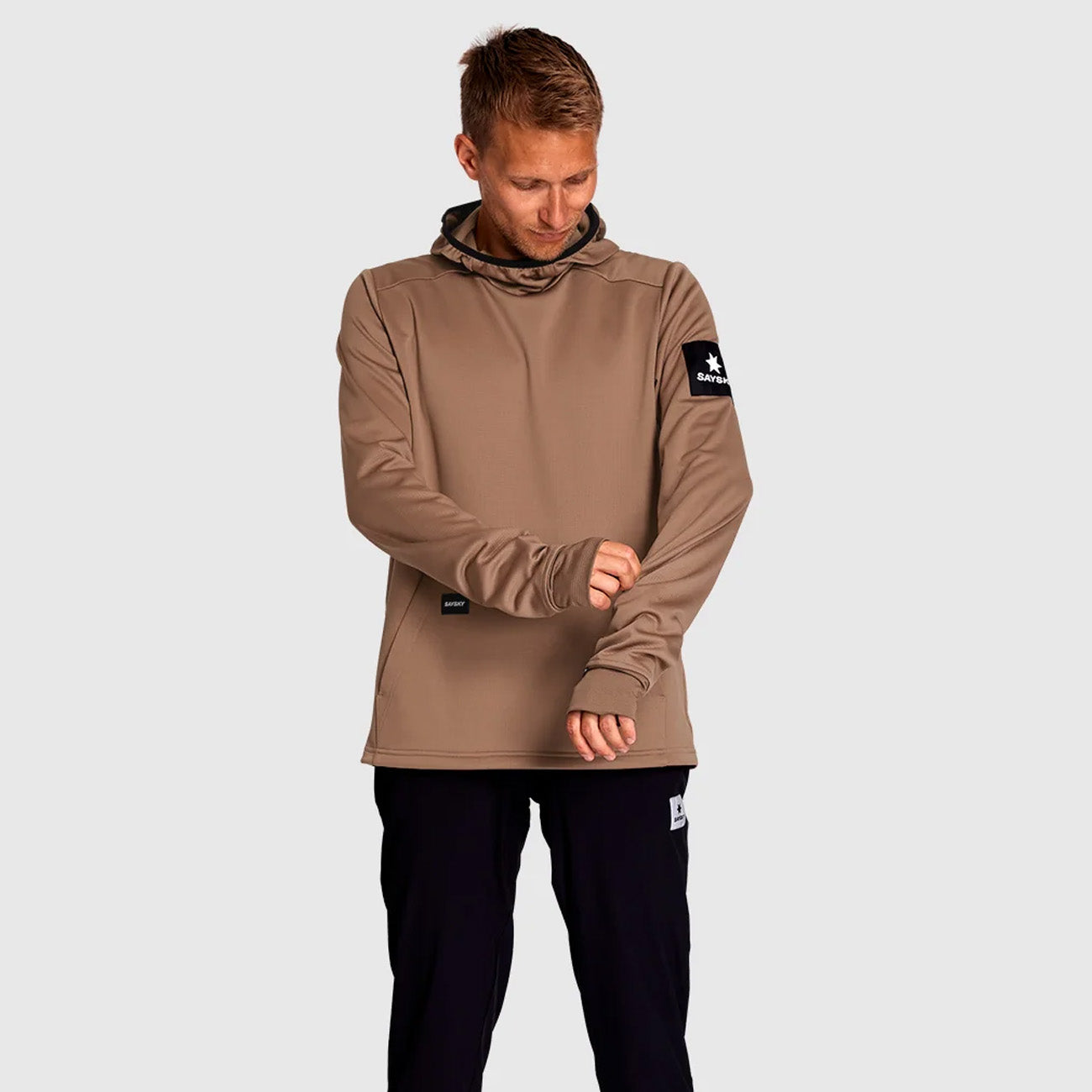 Saysky Motion Fleece Hoodie Brown