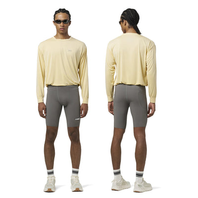 Satisfy Running Justice Coffeethermal Half Tights Dark Natural