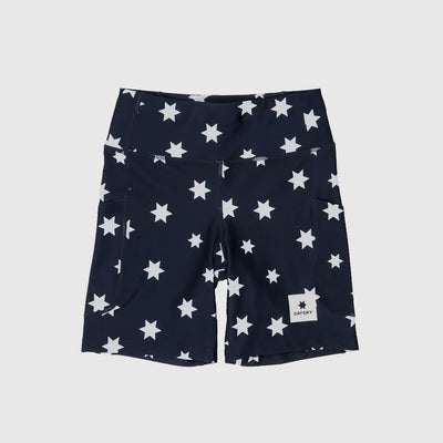 Saysky W Star Combat+ Short Tights 7" Blue White
