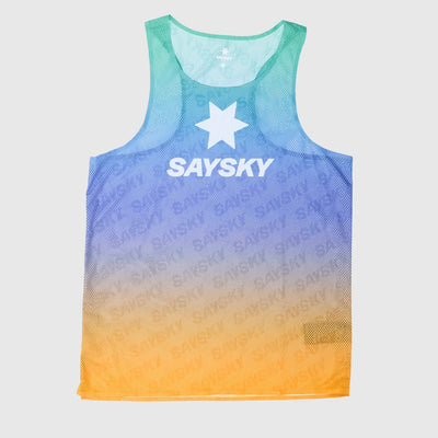 Saysky Drip Dye Flow Air Singlet Purpe AOP