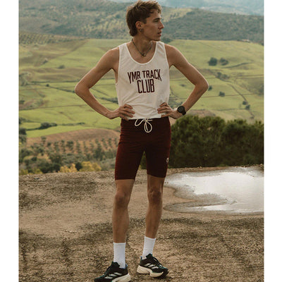 YMR Track Club Bäckaryd Men's Mid Tights Burgundy