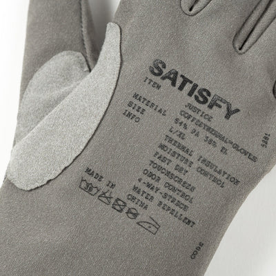 Satisfy Running Coffeethermal Gloves Dark Natural