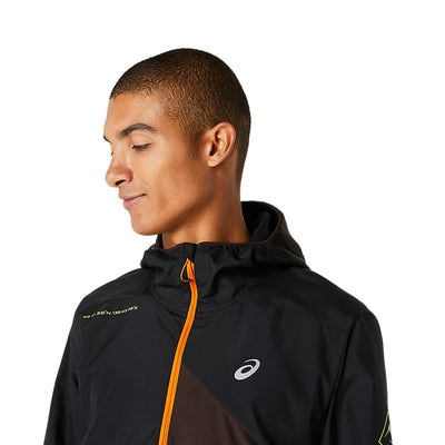 Asics Fujitrail Anorak Herren Performance Black Dark Auburn