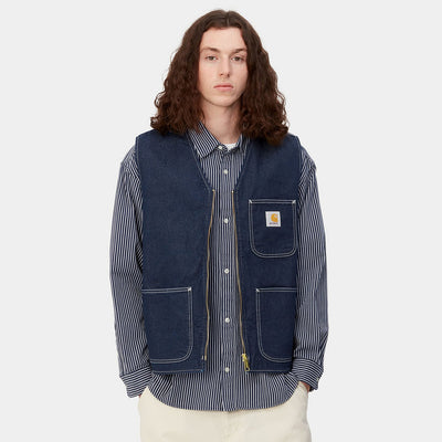 Carhartt WIP Chore Vest Herren Blue One Wash