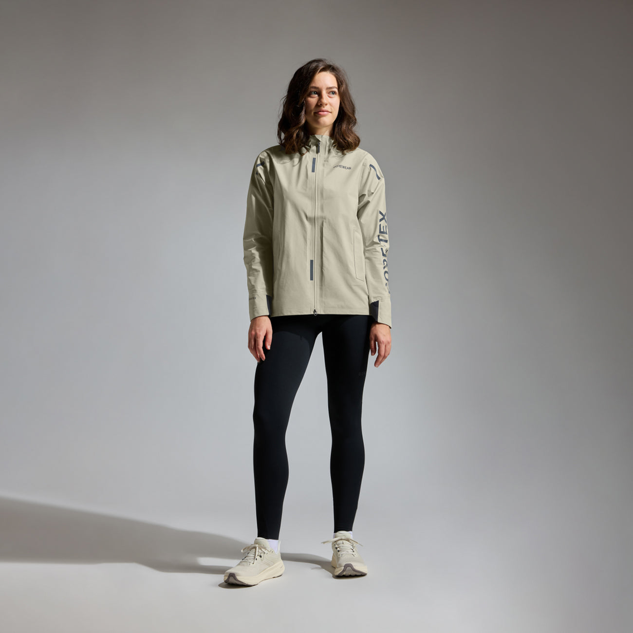 Gore Wear Concurve GORE-TEX Logo Jacket Damen Tech Beige Black