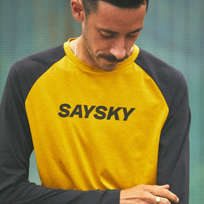 Saysky Logo Pace Long Sleeve Yellow