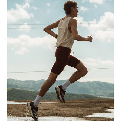 YMR Track Club Bäckaryd Men's Mid Tights Burgundy
