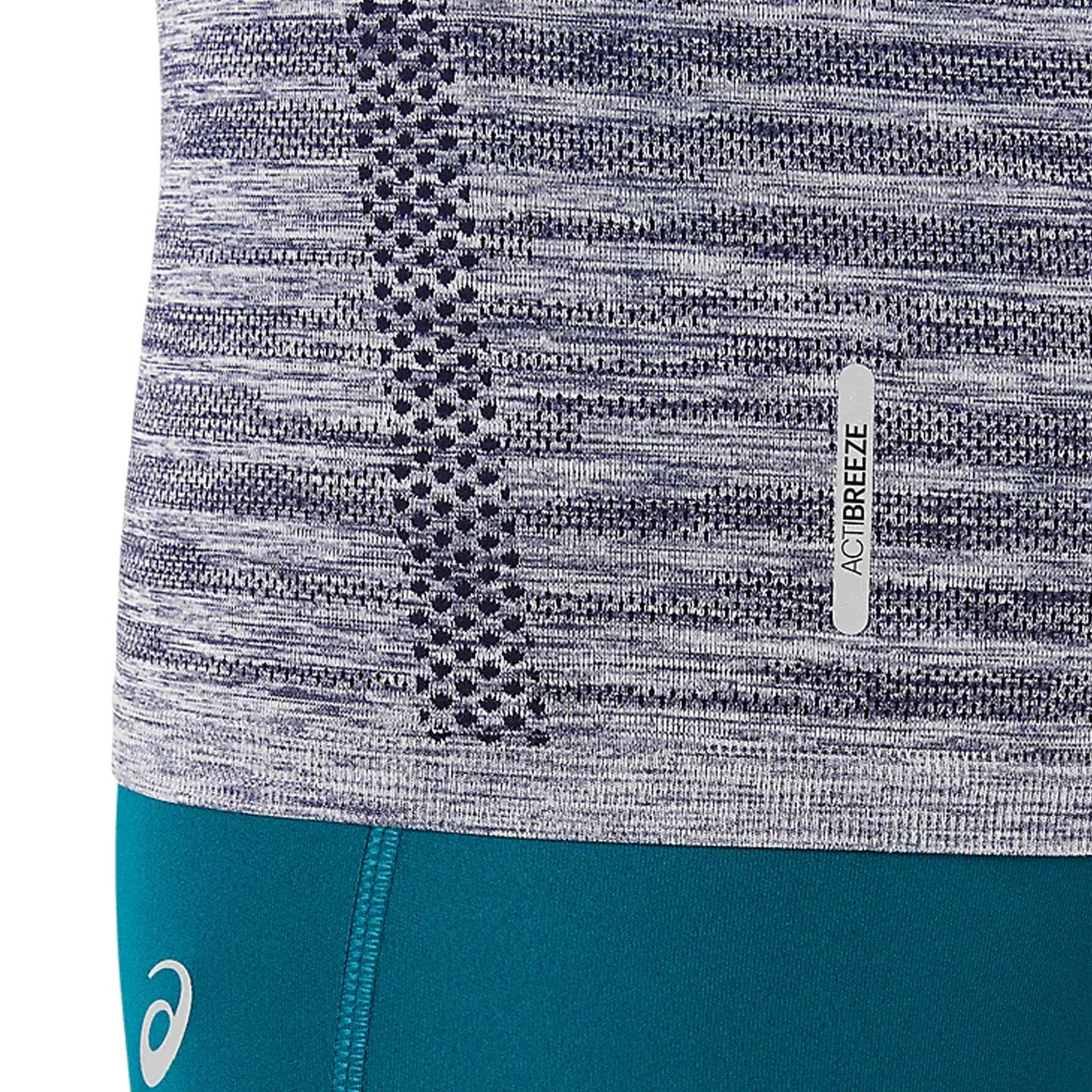 Asics Seamless LS Top Damen Aurora Green Blue Expanse