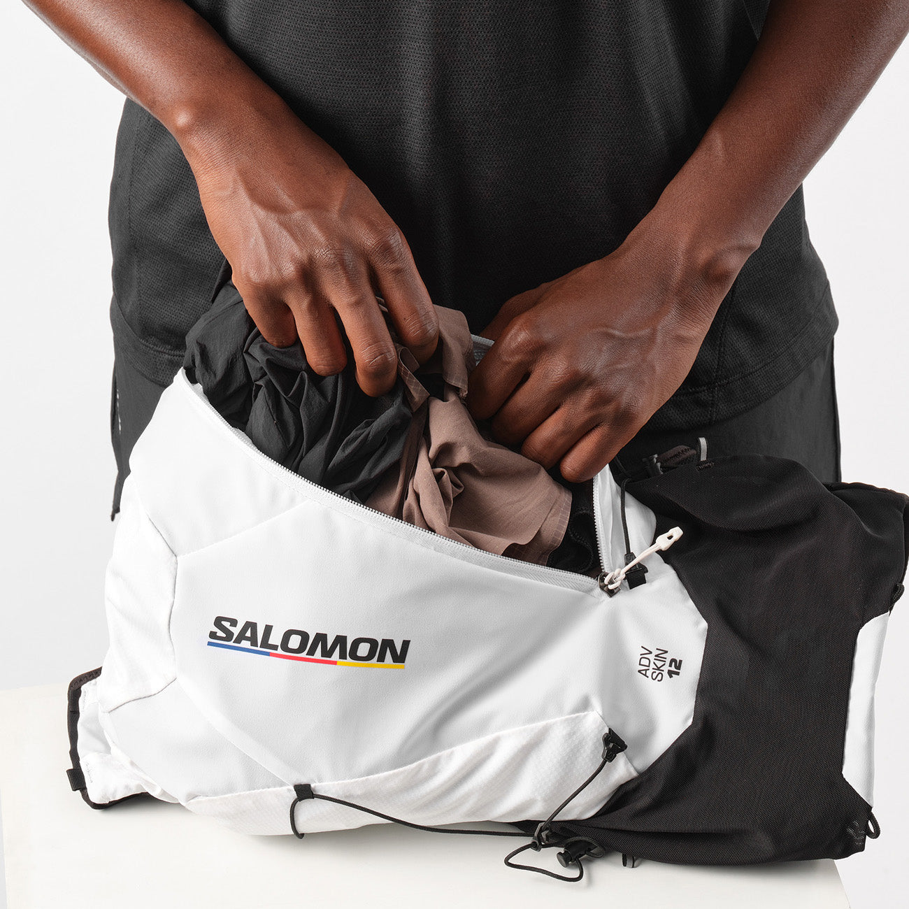 Salomon ADV Skin 12 Race Flag Set Black White