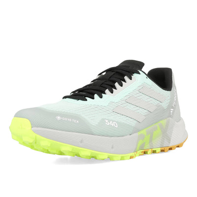 adidas Terrex Agravic Flow 2 GTX Semi Flash Aqua Wonder Silver Lucid Lemon