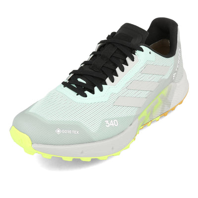 adidas Terrex Agravic Flow 2 GTX Semi Flash Aqua Wonder Silver Lucid Lemon
